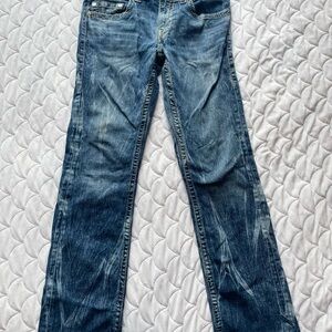 True Religion Men's Straight Blue Jeans